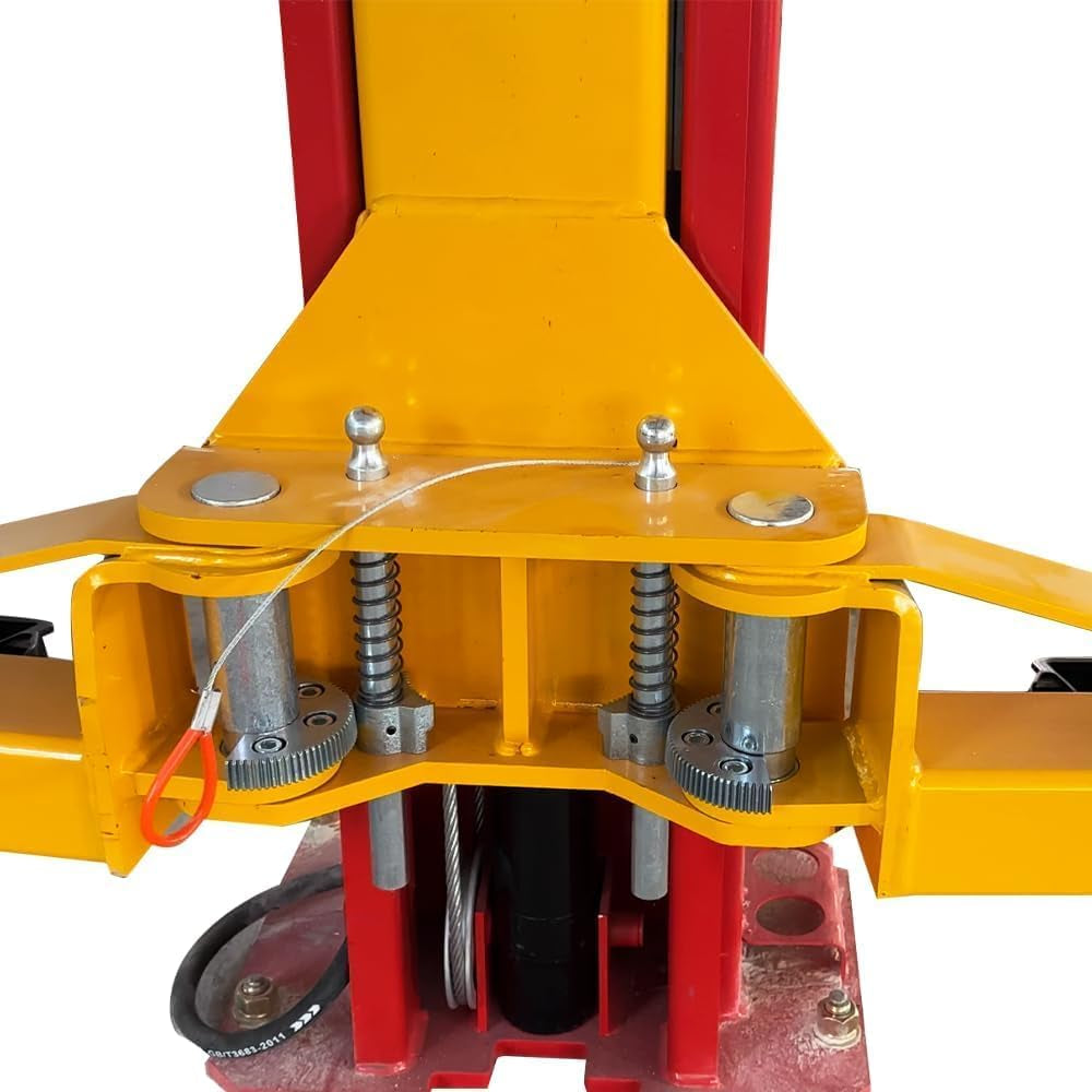 12000 Lbs Extra Height 167Inch 2 Post Lift Two Post Car Lift AK-M120 Auto Lift Car Lift Hoist 2 Post Car Lift (Extra Height, Red)