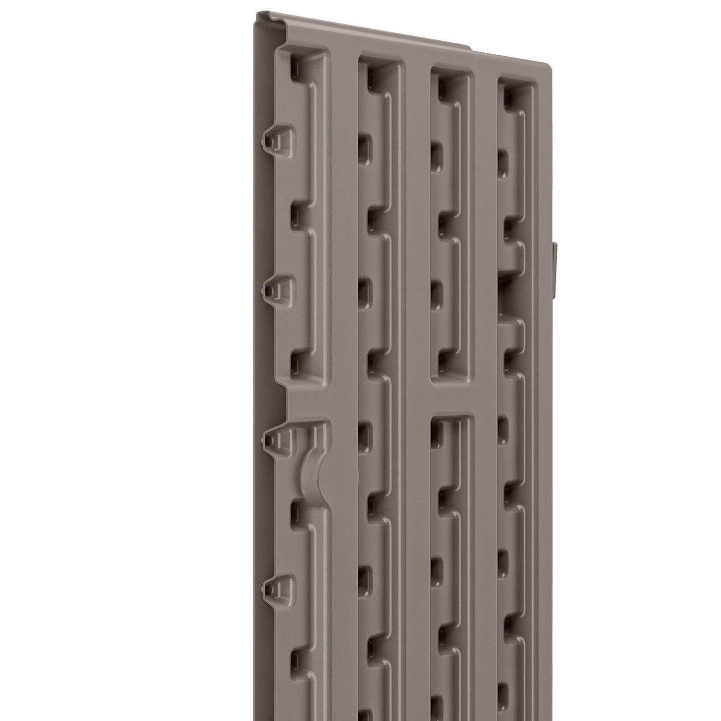 3-Shelf Resin Base Garage Cabinet Locker, Gray