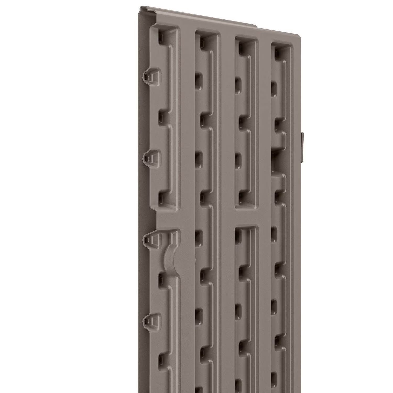 3-Shelf Resin Base Garage Cabinet Locker, Gray
