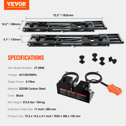 VEVOR Car Lift 5000/7000LBS Automatic Car Lift System Jack for Home Garage