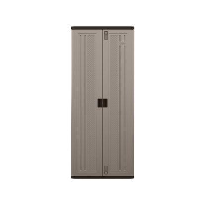 3-Shelf Resin Base Garage Cabinet Locker, Gray