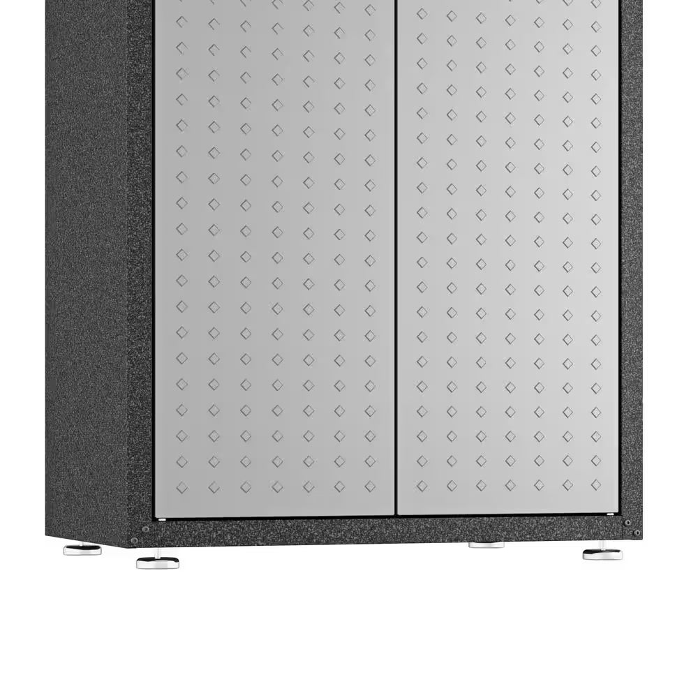 Fortress 30.3 In. W X 74.8 In. H X 18.2 In. D 4-Shelf Metal Freestanding Garage Cabinet in Grey