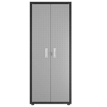 Fortress 30.3 In. W X 74.8 In. H X 18.2 In. D 4-Shelf Metal Freestanding Garage Cabinet in Grey