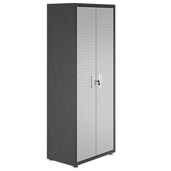 Fortress 30.3 In. W X 74.8 In. H X 18.2 In. D 4-Shelf Metal Freestanding Garage Cabinet in Grey