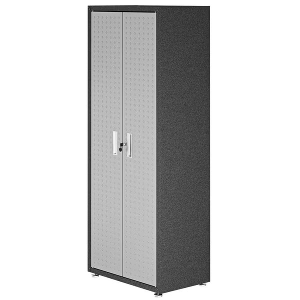 Fortress 30.3 In. W X 74.8 In. H X 18.2 In. D 4-Shelf Metal Freestanding Garage Cabinet in Grey